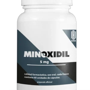 Minoxidil Oral 5mg 60 cápsulas Formula Magistral Baruk